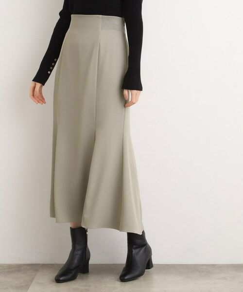 grove / グローブ ロング・マキシ丈スカート | ウエストサイドリブマーメイドスカート | 詳細5