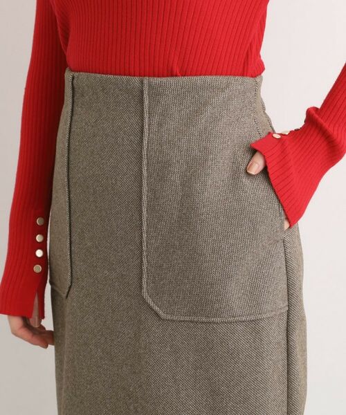 grove / グローブ ロング・マキシ丈スカート | 起毛ジャカードナロースカート | 詳細16