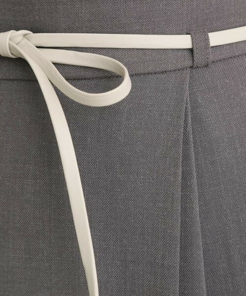 grove / グローブ ロング・マキシ丈スカート | 合皮ベルト付きナロースカート | 詳細13