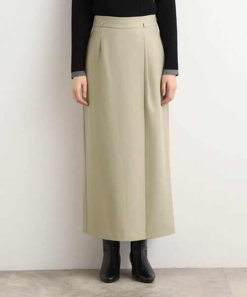 grove / グローブ ロング・マキシ丈スカート | 合皮ベルト付きナロースカート | 詳細17