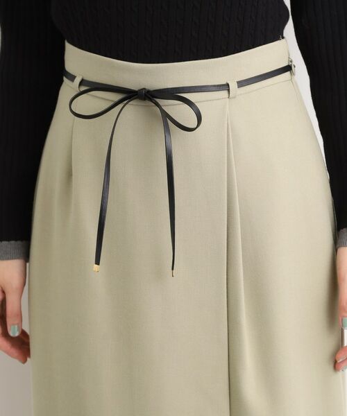 grove / グローブ ロング・マキシ丈スカート | 合皮ベルト付きナロースカート | 詳細18