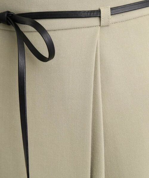 grove / グローブ ロング・マキシ丈スカート | 合皮ベルト付きナロースカート | 詳細9