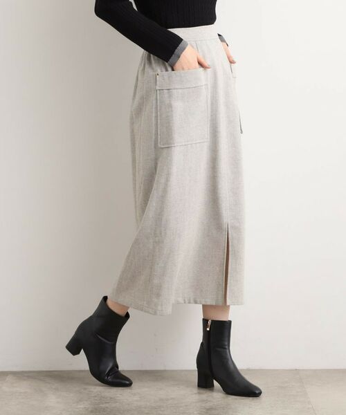 grove / グローブ ロング・マキシ丈スカート | クラシカルツイード Aラインスカート | 詳細1