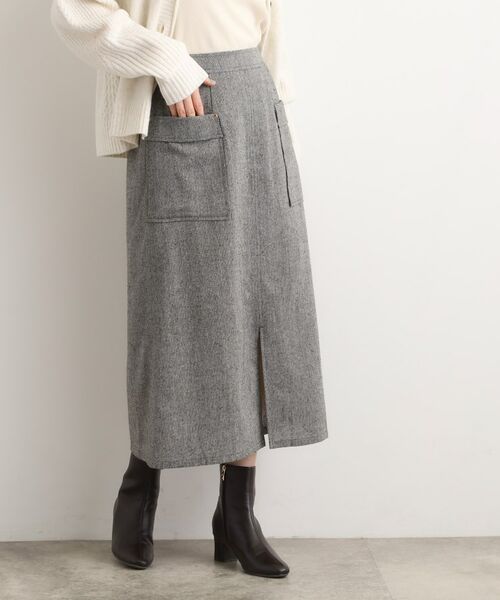 grove / グローブ ロング・マキシ丈スカート | クラシカルツイード Aラインスカート | 詳細5