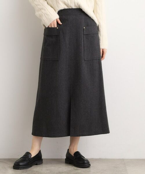 grove / グローブ ロング・マキシ丈スカート | クラシカルツイード Aラインスカート | 詳細9