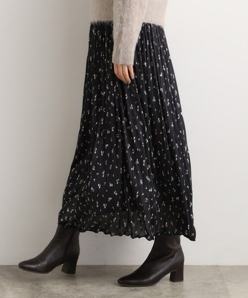 grove / グローブ ロング・マキシ丈スカート | 花柄アソートプリーツスカート | 詳細5