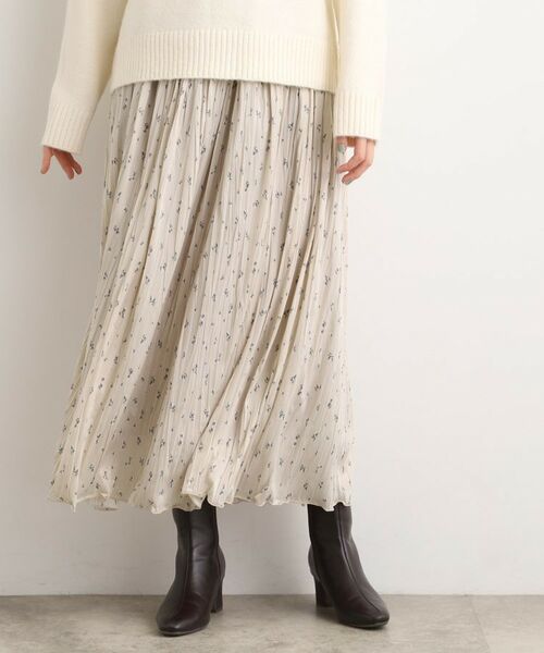 grove / グローブ ロング・マキシ丈スカート | 花柄アソートプリーツスカート | 詳細9