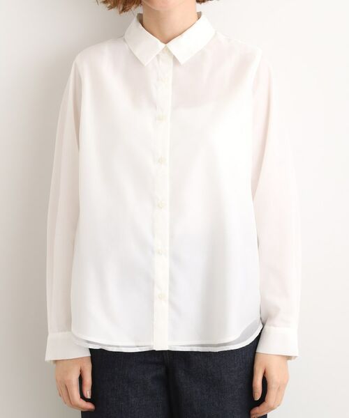 grove / グローブ シャツ・ブラウス | オーガンジーレイヤードシャツ | 詳細9