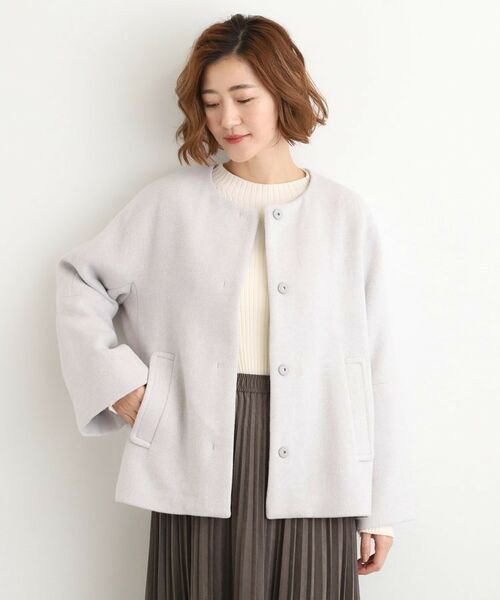 grove / グローブ その他アウター | 【ウール混】軽やかに羽織れるショートコート | 詳細1