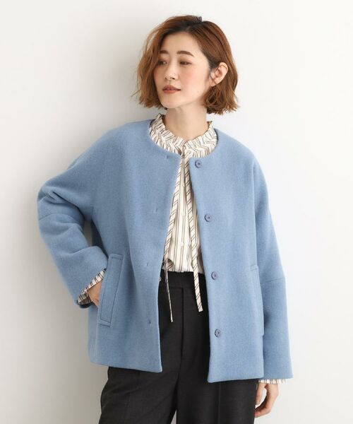 grove / グローブ その他アウター | 【ウール混】軽やかに羽織れるショートコート | 詳細10