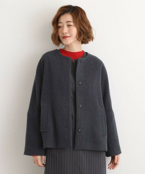 grove / グローブ その他アウター | 【ウール混】軽やかに羽織れるショートコート | 詳細5