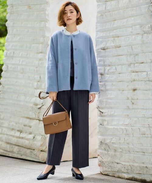 grove / グローブ その他アウター | 【ウール混】軽やかに羽織れるショートコート | 詳細9