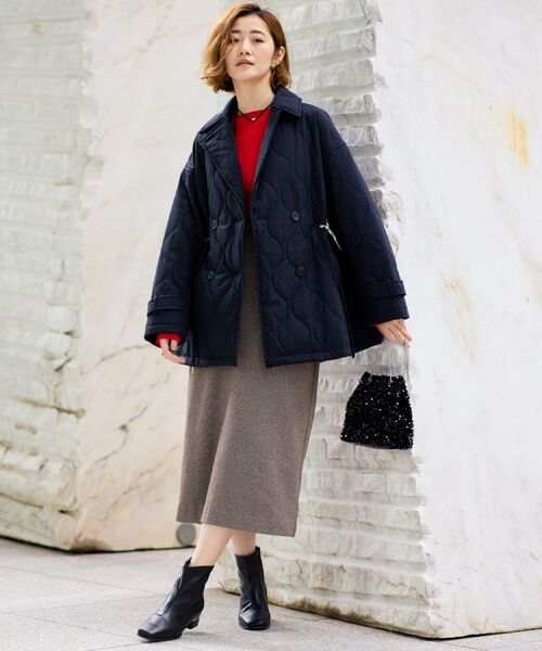 grove / グローブ ピーコート | キルティングPコートジャケット | 詳細1