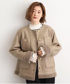 grove / グローブ その他アウター | フェイクムートンボアジャケット