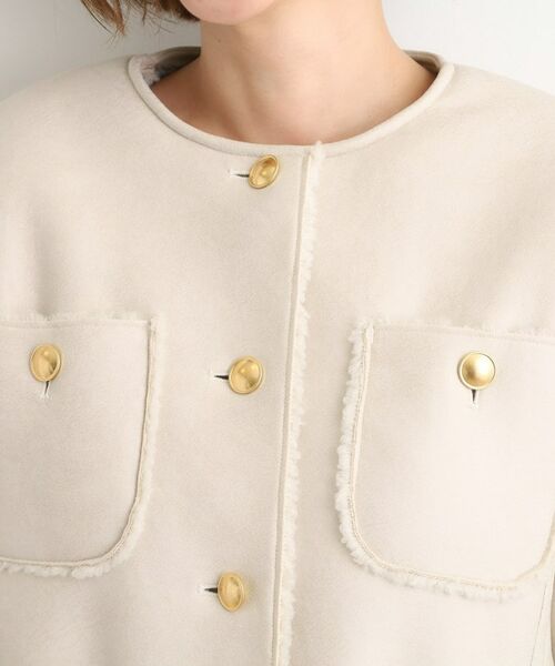 grove / グローブ その他アウター | フェイクムートンボアジャケット | 詳細14