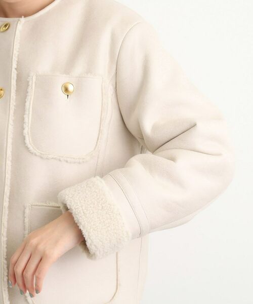 grove / グローブ その他アウター | フェイクムートンボアジャケット | 詳細15