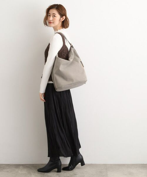 grove / グローブ ショルダーバッグ | スエード調コンビワンンショルダー | 詳細2