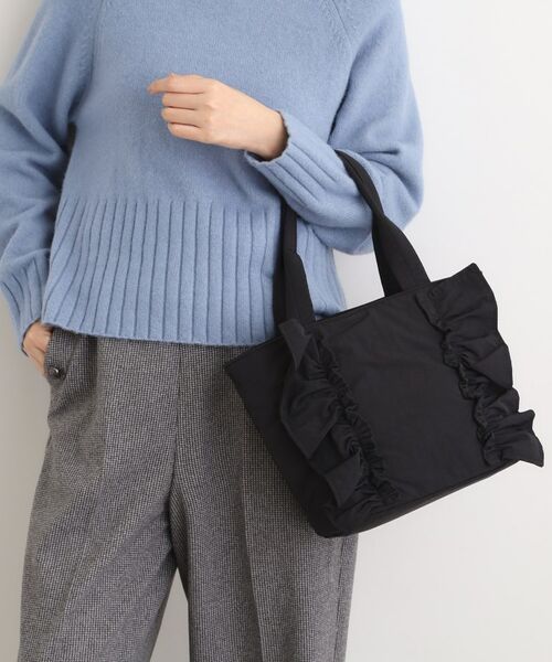 grove / グローブ トートバッグ | 【撥水】縦フリル2WAYトート(ブラック(019))
