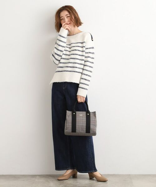grove / グローブ トートバッグ | 【Lee別注】スクエア2WAYチェックトート | 詳細2