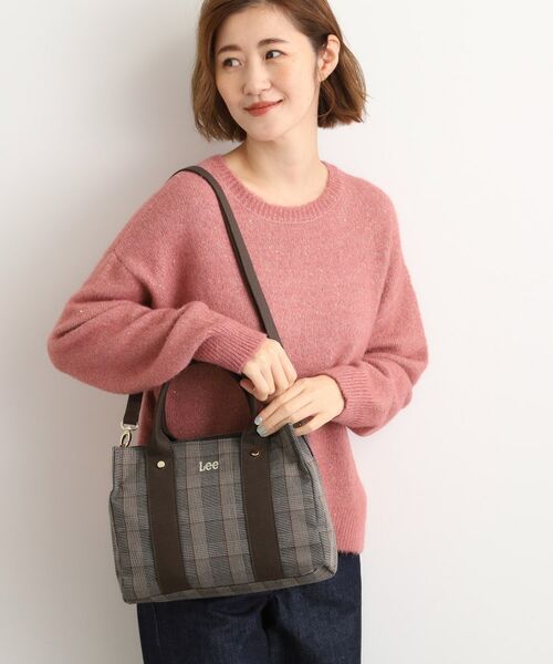 grove / グローブ トートバッグ | 【Lee別注】スクエア2WAYチェックトート | 詳細5