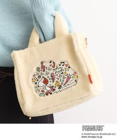 grove / グローブ トートバッグ | 【PEANUTS】ボアスクエア2WAYトート