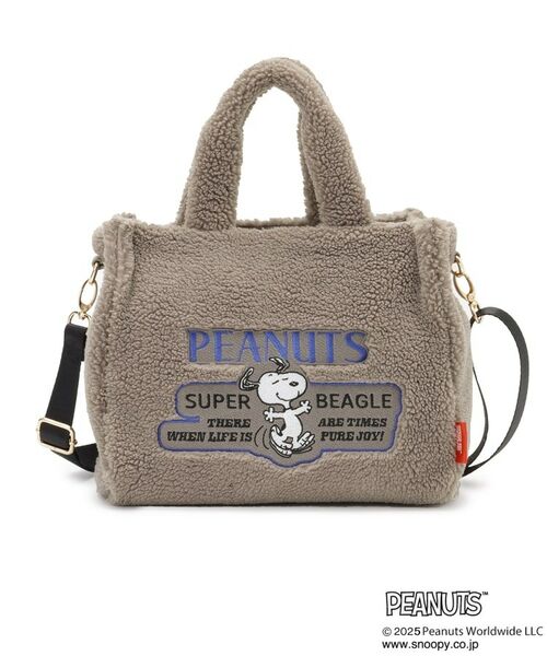 grove / グローブ トートバッグ | 【PEANUTS】ボアスクエア2WAYトート | 詳細15