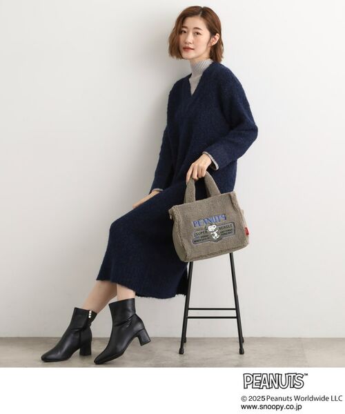 grove / グローブ トートバッグ | 【PEANUTS】ボアスクエア2WAYトート | 詳細5