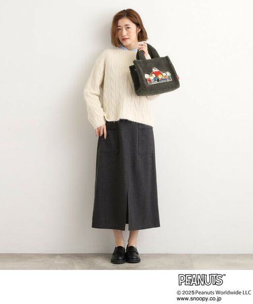 grove / グローブ トートバッグ | 【PEANUTS】ボアスクエア2WAYトート | 詳細7