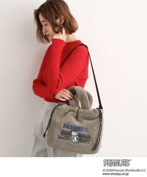 grove / グローブ トートバッグ | 【PEANUTS】ボア巾着トート | 詳細4