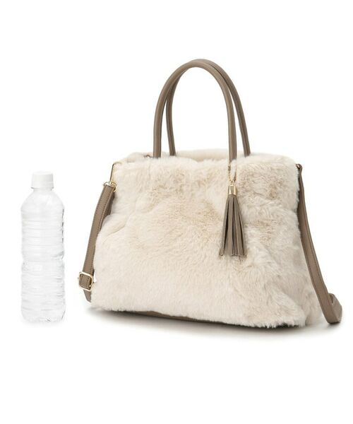 grove / グローブ トートバッグ | タックタッセルエコファー2WAYトート | 詳細11