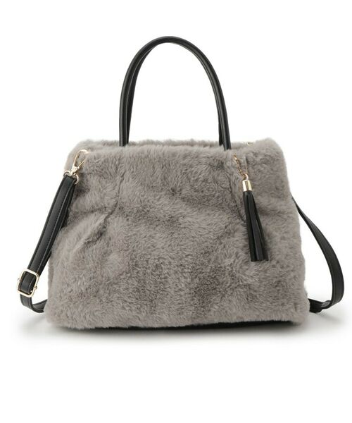 grove / グローブ トートバッグ | タックタッセルエコファー2WAYトート | 詳細12