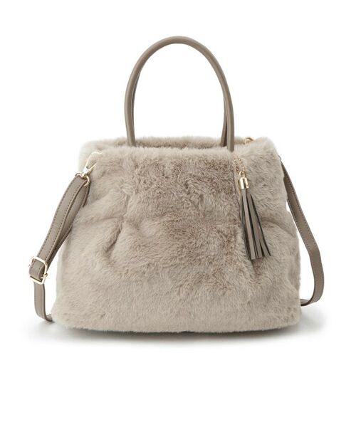 grove / グローブ トートバッグ | タックタッセルエコファー2WAYトート | 詳細13