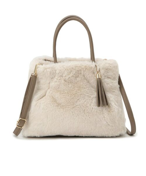 grove / グローブ トートバッグ | タックタッセルエコファー2WAYトート | 詳細15