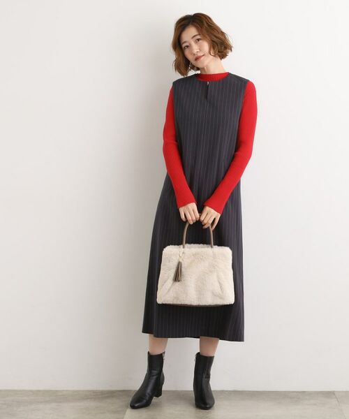 grove / グローブ トートバッグ | タックタッセルエコファー2WAYトート | 詳細3