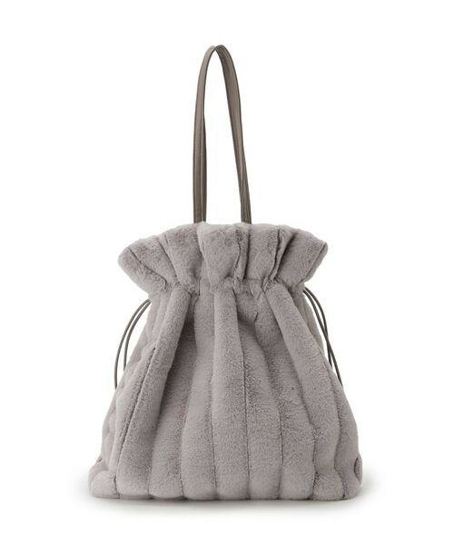 grove / グローブ トートバッグ | ストライプエコファー巾着トート | 詳細12