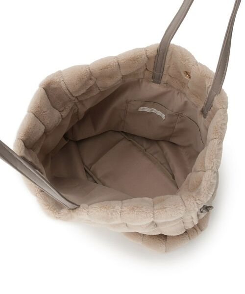 grove / グローブ トートバッグ | ストライプエコファー巾着トート | 詳細16