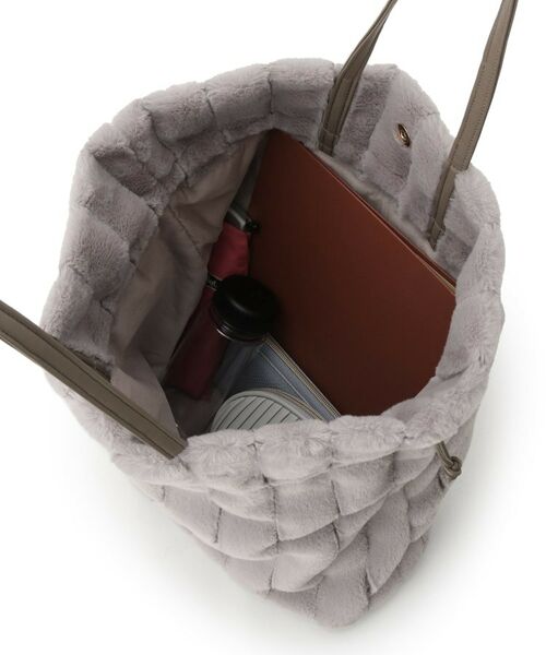 grove / グローブ トートバッグ | ストライプエコファー巾着トート | 詳細17