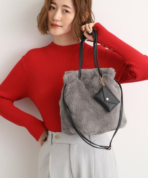grove / グローブ ショルダーバッグ | エコファーポーチ付き2WAYショルダー | 詳細6