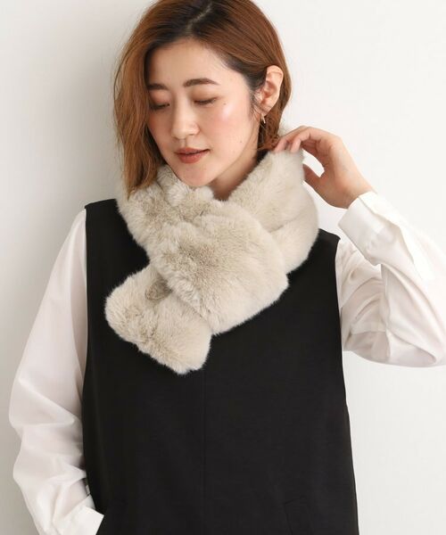 grove / グローブ マフラー・ショール・スヌード・ストール | フェイクファー差し込みティペット | 詳細6