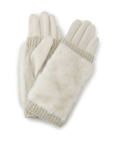 grove / グローブ 手袋 | 3WAYニットフェイクファーグローブ | 詳細1