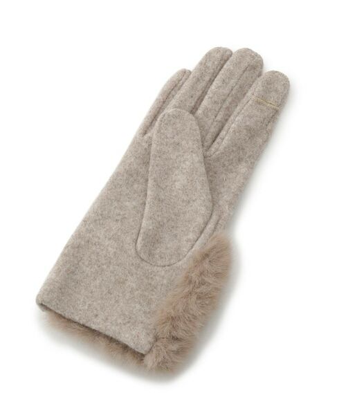 grove / グローブ 手袋 | リストオーバーフェイクファー杢調グローブ | 詳細2