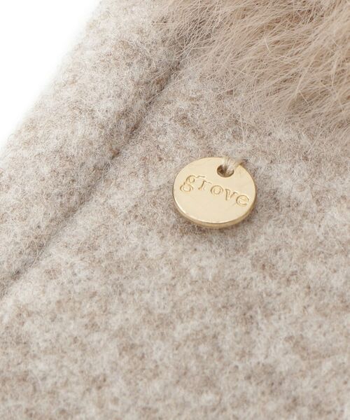 grove / グローブ 手袋 | リストオーバーフェイクファー杢調グローブ | 詳細4