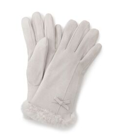 grove / グローブ 手袋 | ミニリボンリストフェイクファーグローブ