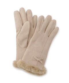 grove / グローブ 手袋 | ミニリボンリストフェイクファーグローブ