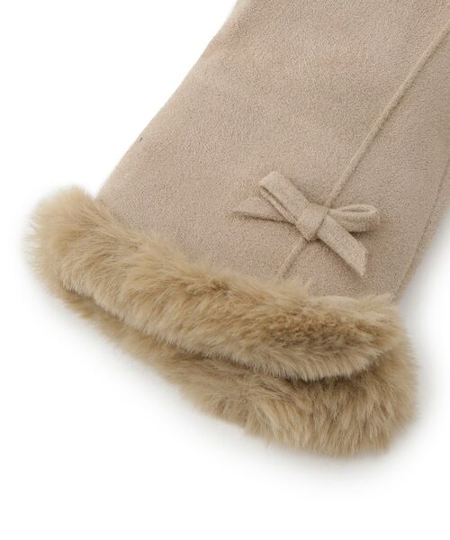 grove / グローブ 手袋 | ミニリボンリストフェイクファーグローブ | 詳細3