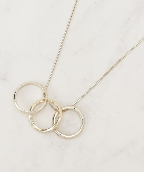 grove / グローブ ネックレス・ペンダント・チョーカー | 3リングビジューネックレス | 詳細1