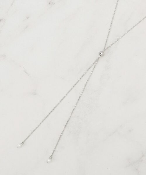 grove / グローブ ネックレス・ペンダント・チョーカー | パール調メタルY字アジャスタブルネックレス | 詳細2