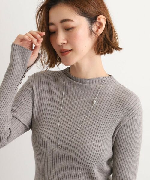 grove / グローブ ネックレス・ペンダント・チョーカー | パール調メタルY字アジャスタブルネックレス | 詳細4