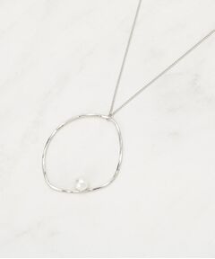 grove / グローブ ネックレス・ペンダント・チョーカー | メタルビッグリングフェイクパールネックレス