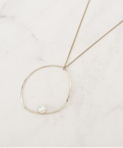 grove / グローブ ネックレス・ペンダント・チョーカー | メタルビッグリングフェイクパールネックレス